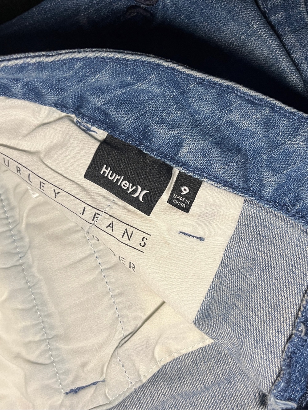Hurley Faded Denim Shorts Size 9 - Picture 3 of 3